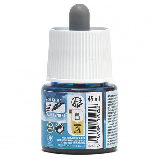 COLOREX 45ML CYAN - აკვარელის საღებავი(მელანი)