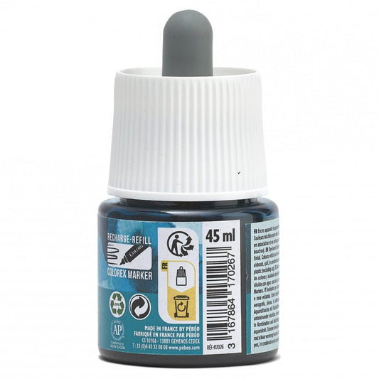 COLOREX 45ML BOTTLE GREEN - აკვარელის საღებავი(მელანი)