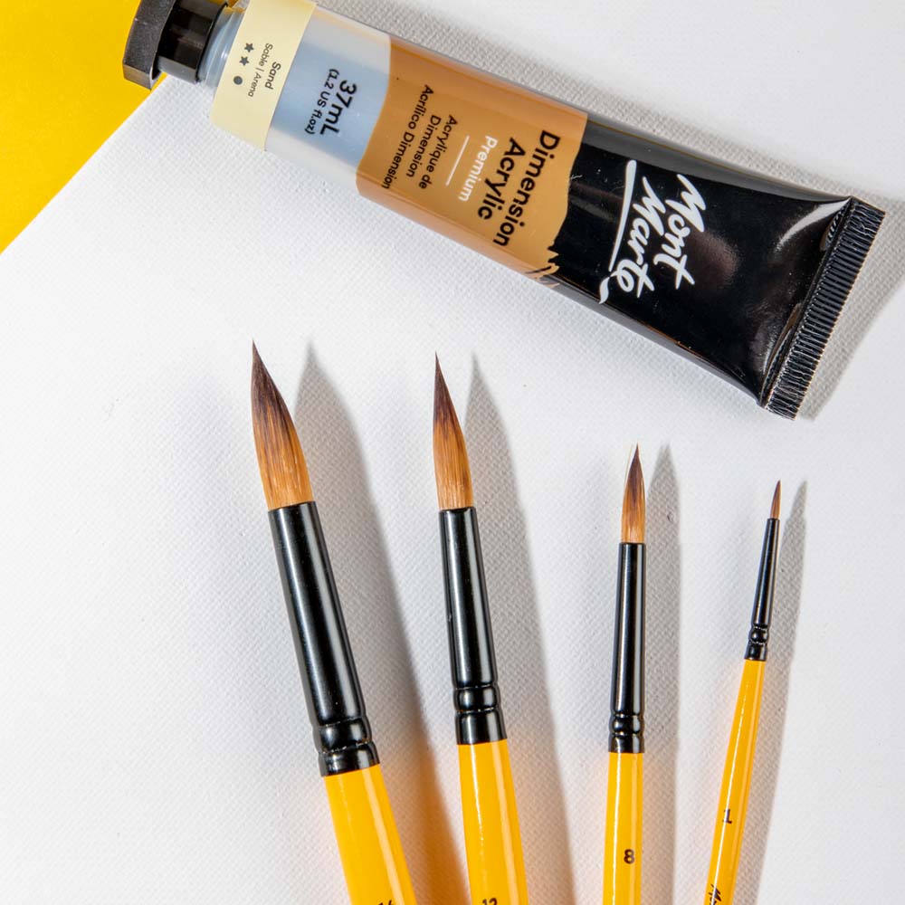 ფუნჯების ნაკრები (სინთეთიკური) Gallery Series Brush Set Acrylic 4pc - ARTISTA