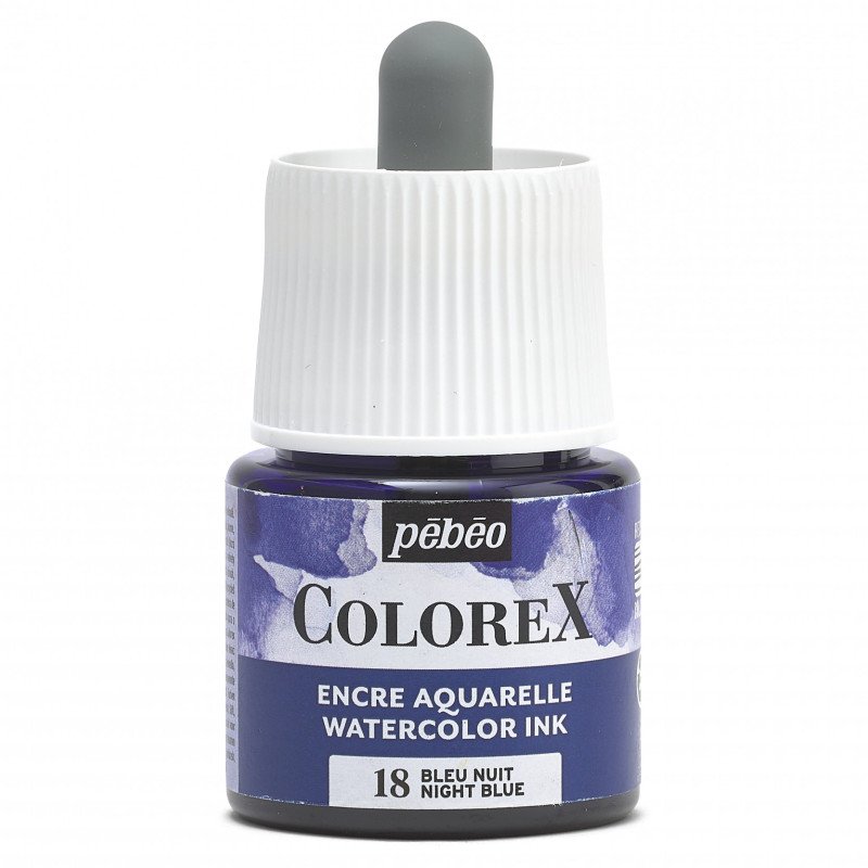 COLOREX 45ML NIGHT BLUE - აკვარელის საღებავი(მელანი)