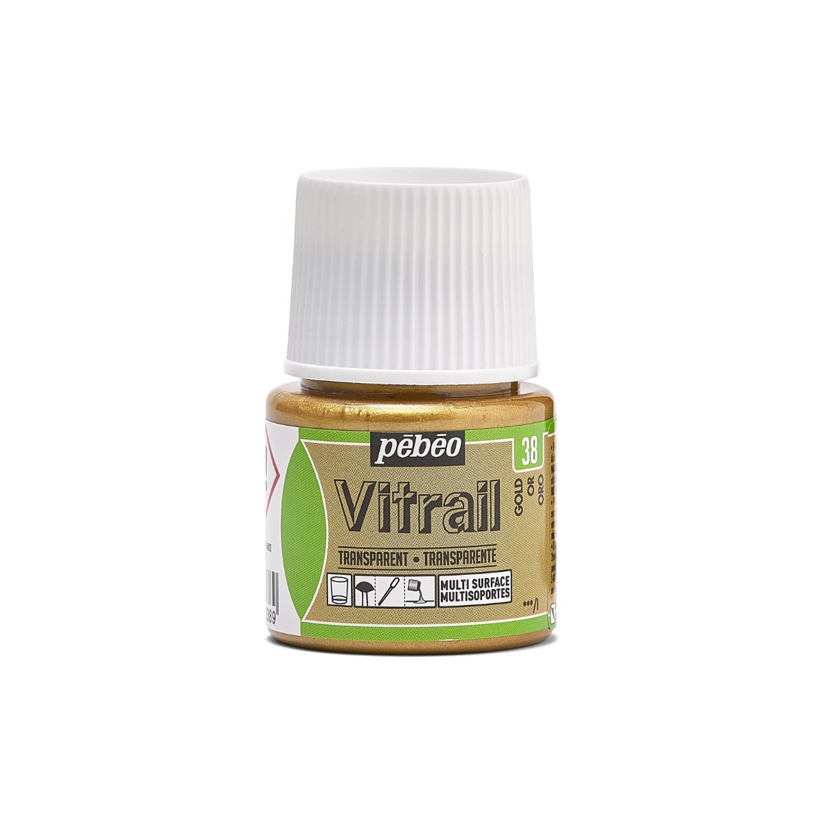 ვიტრაჟის საღებავი 45მლ - Pebeo Gold Vitrail (გამჭვირვალე მინის საღებავი)