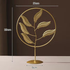 მეტალის სკულპტურა - Table Gold metal Accessories with crystal ball