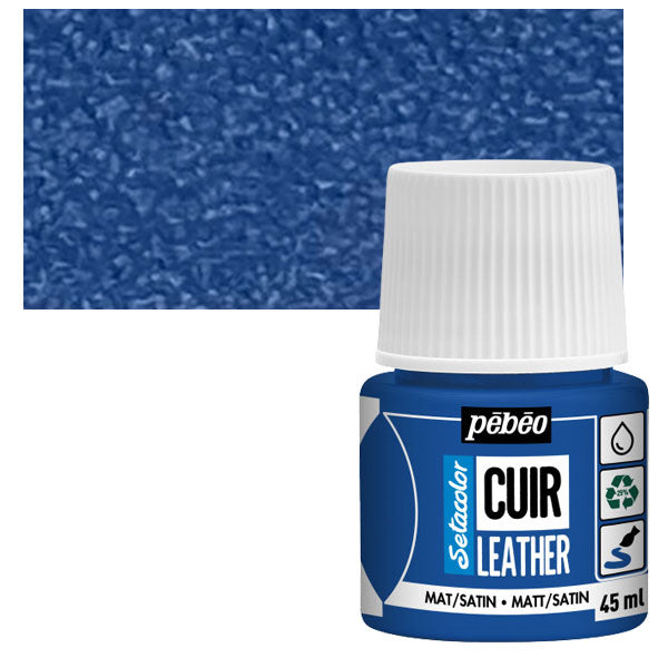 ტყავის საღებავი SETACO LEATHER 45ML ULTRA BLUE