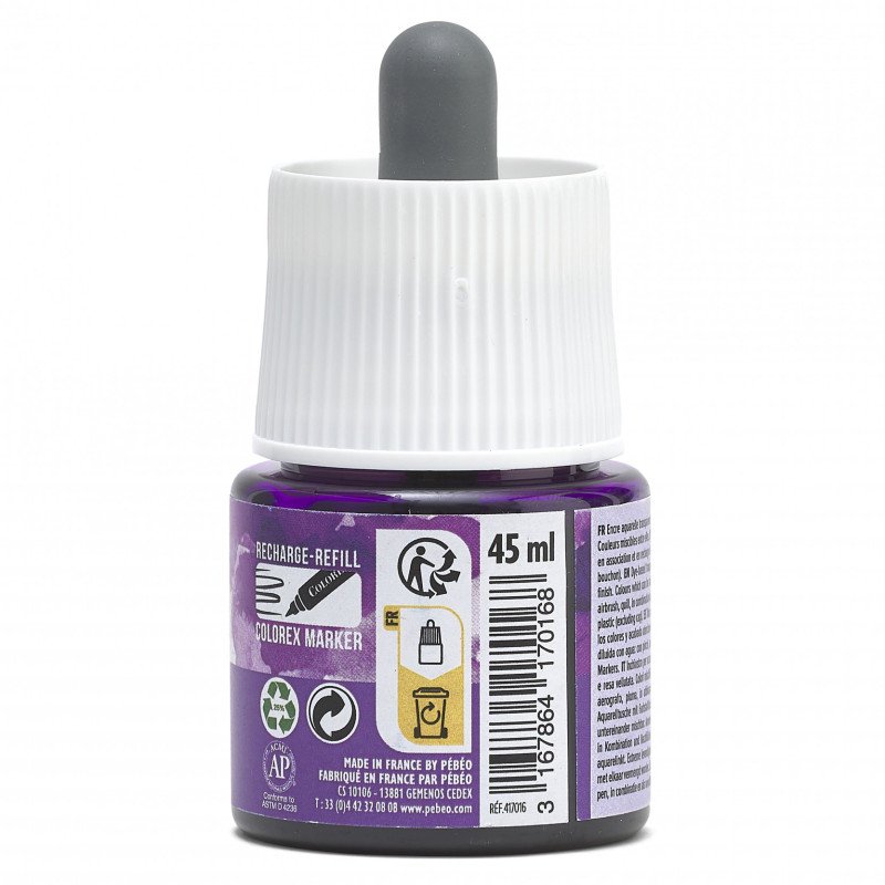 COLOREX 45ML VIOLET - აკვარელის საღებავი(მელანი)