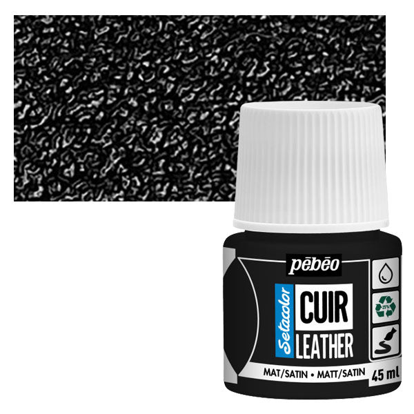 ტყავის საღებავი SETACO LEATH 45ML EXTREM BLACK