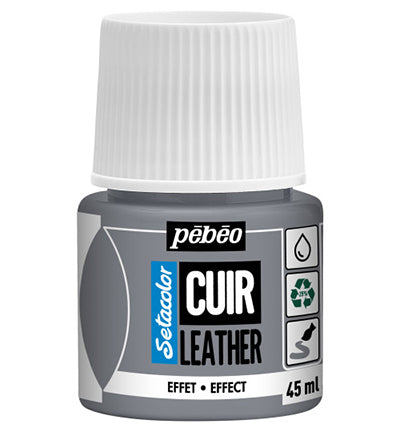 ტყავის საღებავი SETACO LEATH 45ML METAL SILVER