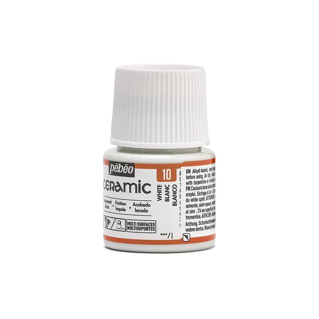 კერამიკის საღებავი თეთრი 45 მლ - CERAMIC 45 ML WHITE