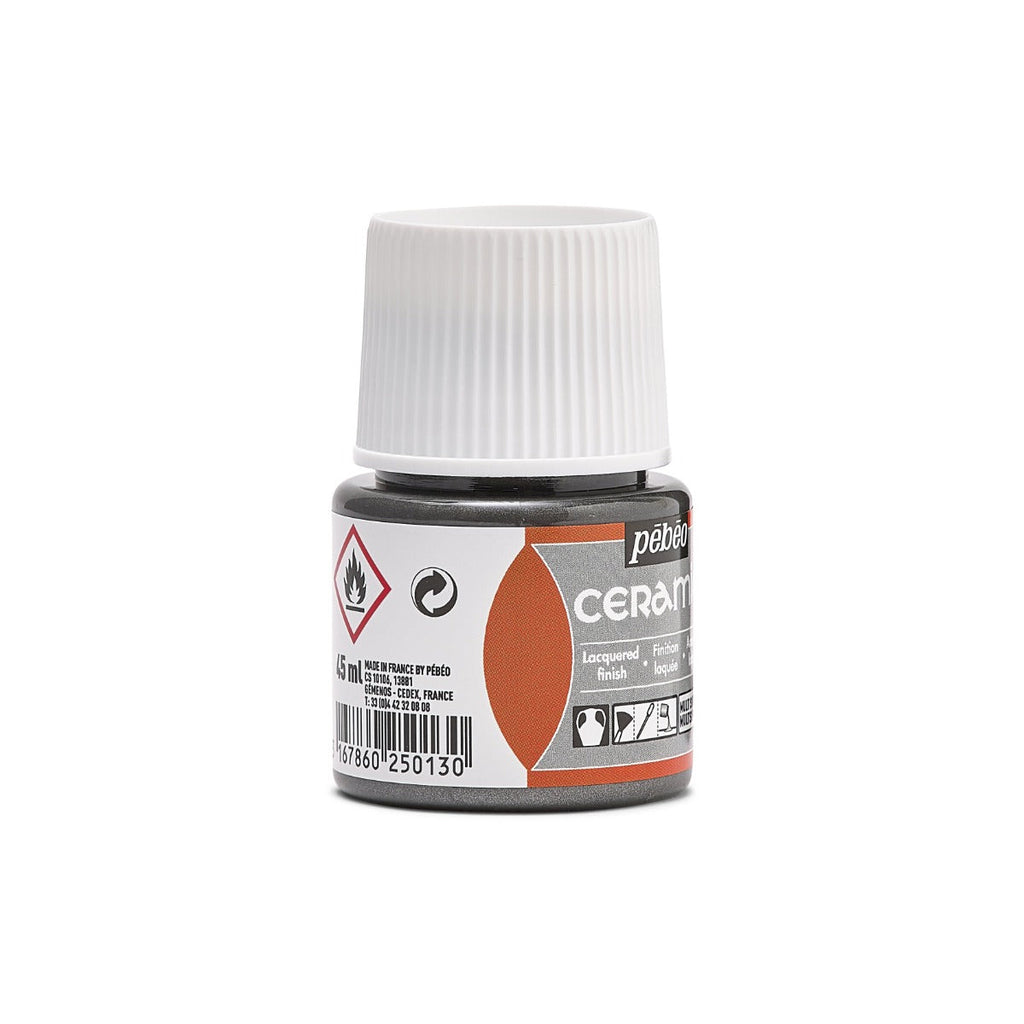 კერამიკის საღებავი მეტალის ეფექტით 45 მლ -  CERAMIC 45 ML METALLIC