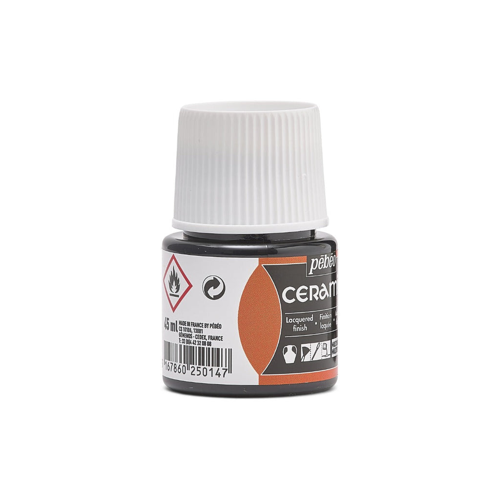 კერამიკის საღებავი შავი 45 მლ - CERAMIC 45 ML BLACK