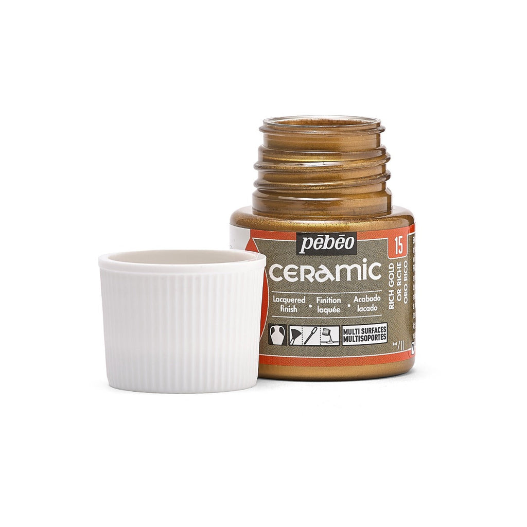 კერამიკის საღებავი ოქროსფერი 45 მლ - CERAMIC 45 ML RICH GOLD