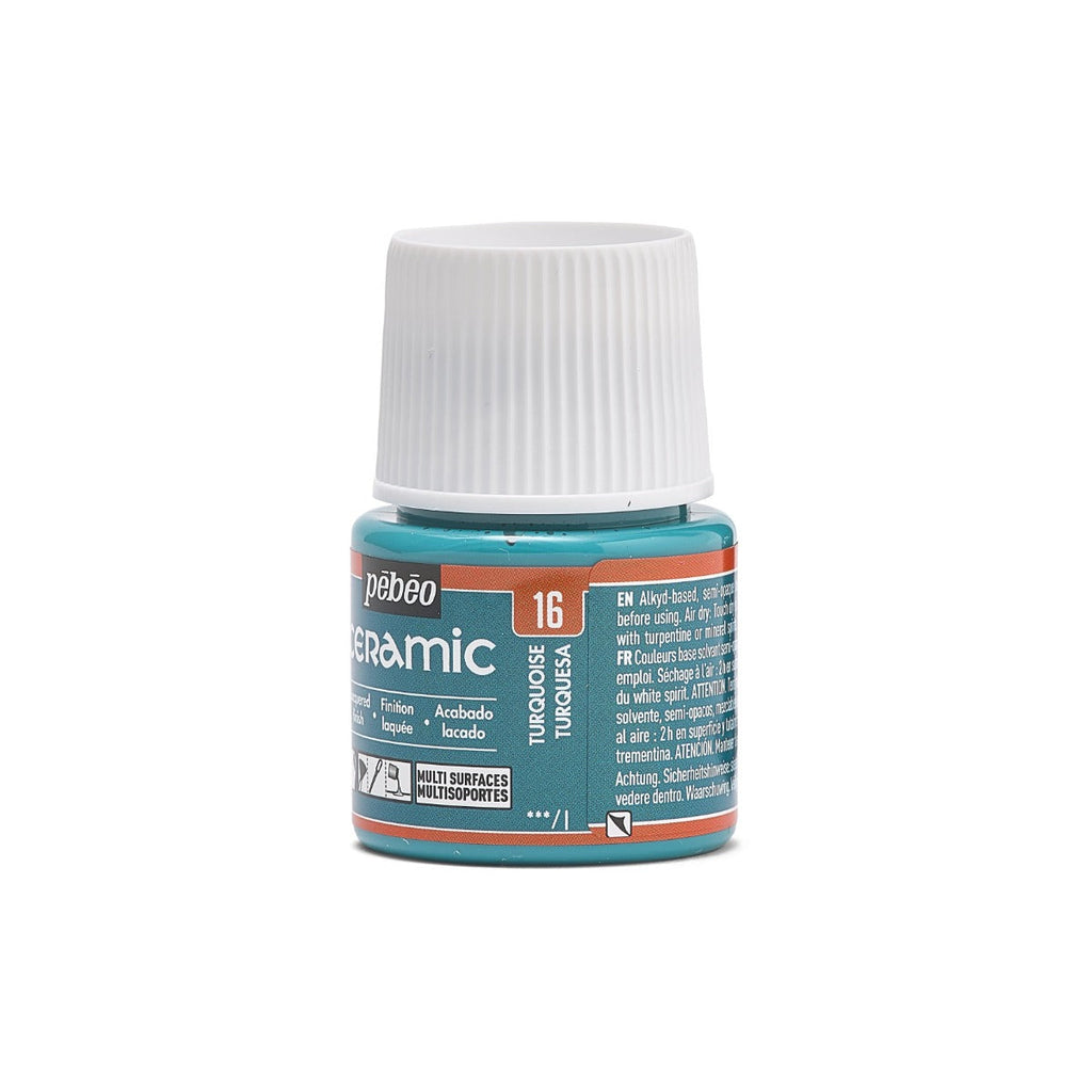 კერამიკის საღებავი ფირუზისფერი 45 მლ - CERAMIC 45 ML TURQUOISE