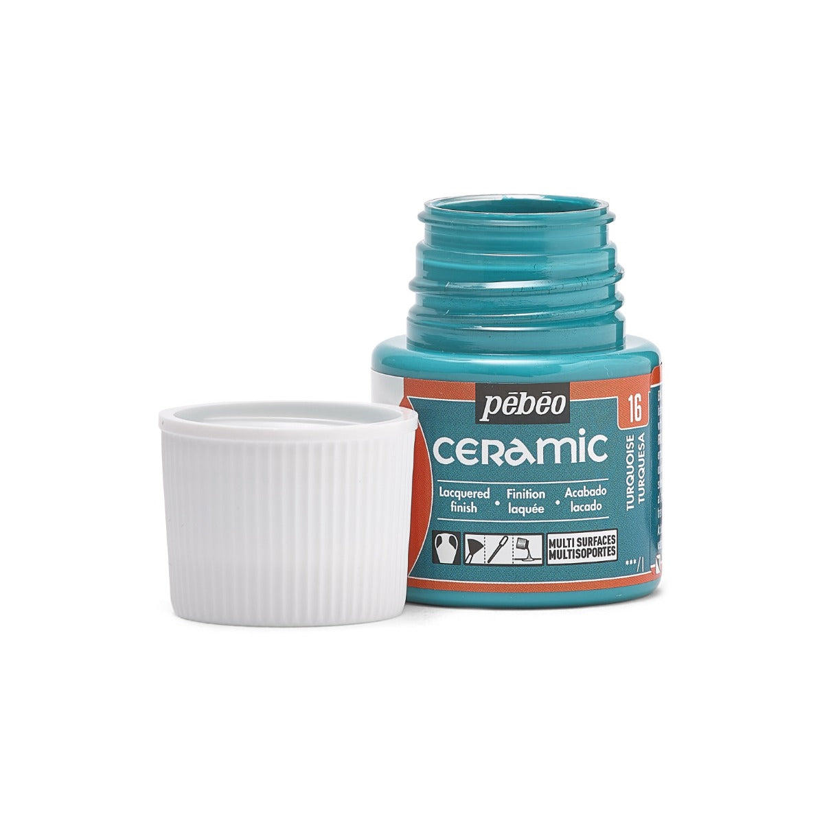 კერამიკის საღებავი ფირუზისფერი 45 მლ - CERAMIC 45 ML TURQUOISE