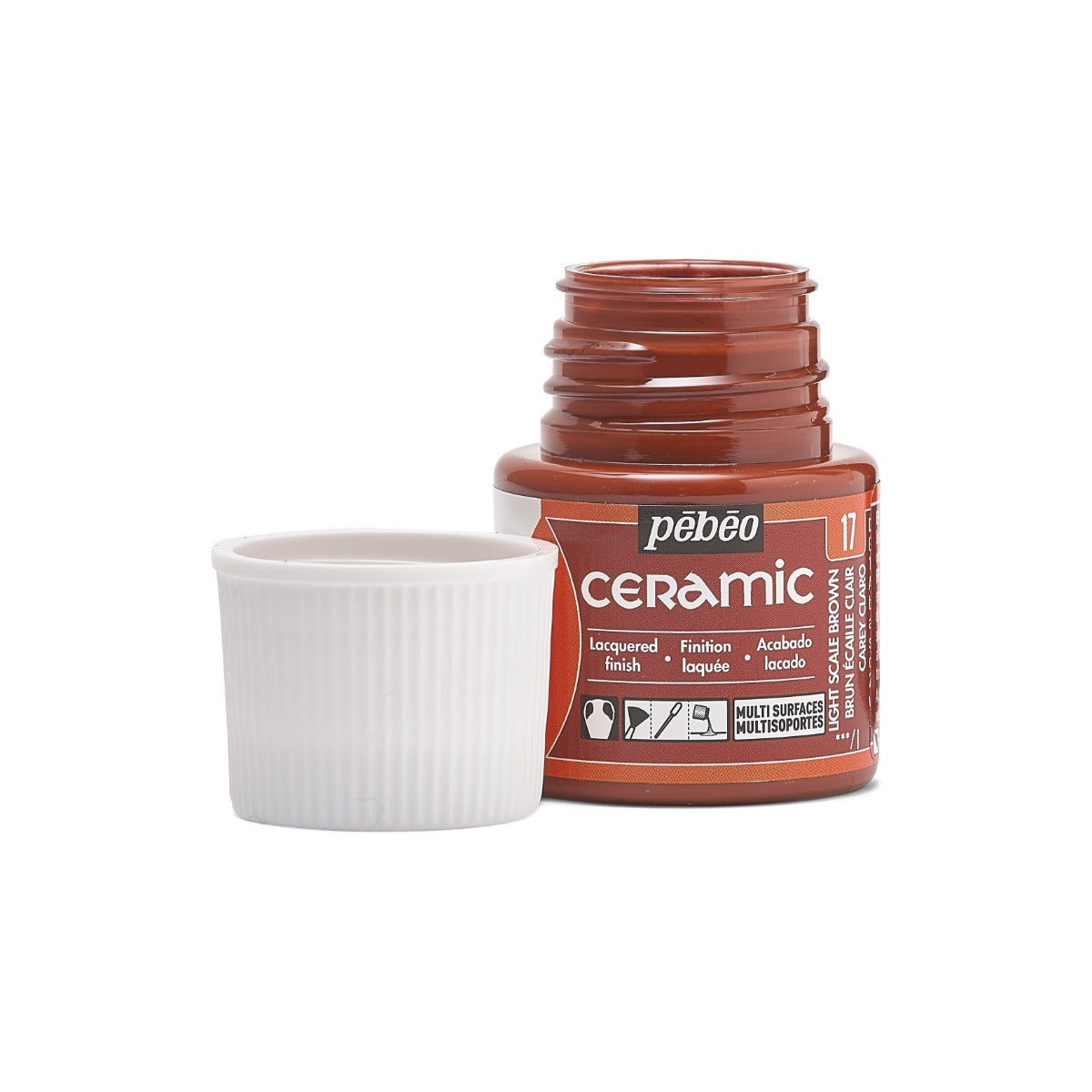 კერამიკის საღებავი ღია ყავისფერი 45 მლ - CERAMIC 45 ML LIGHT SCALE BROWN