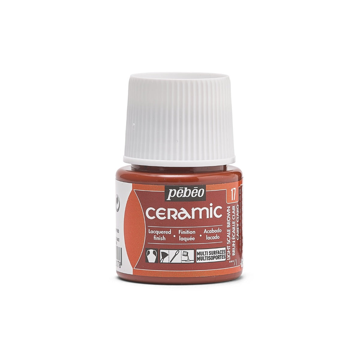 კერამიკის საღებავი ღია ყავისფერი 45 მლ - CERAMIC 45 ML LIGHT SCALE BROWN