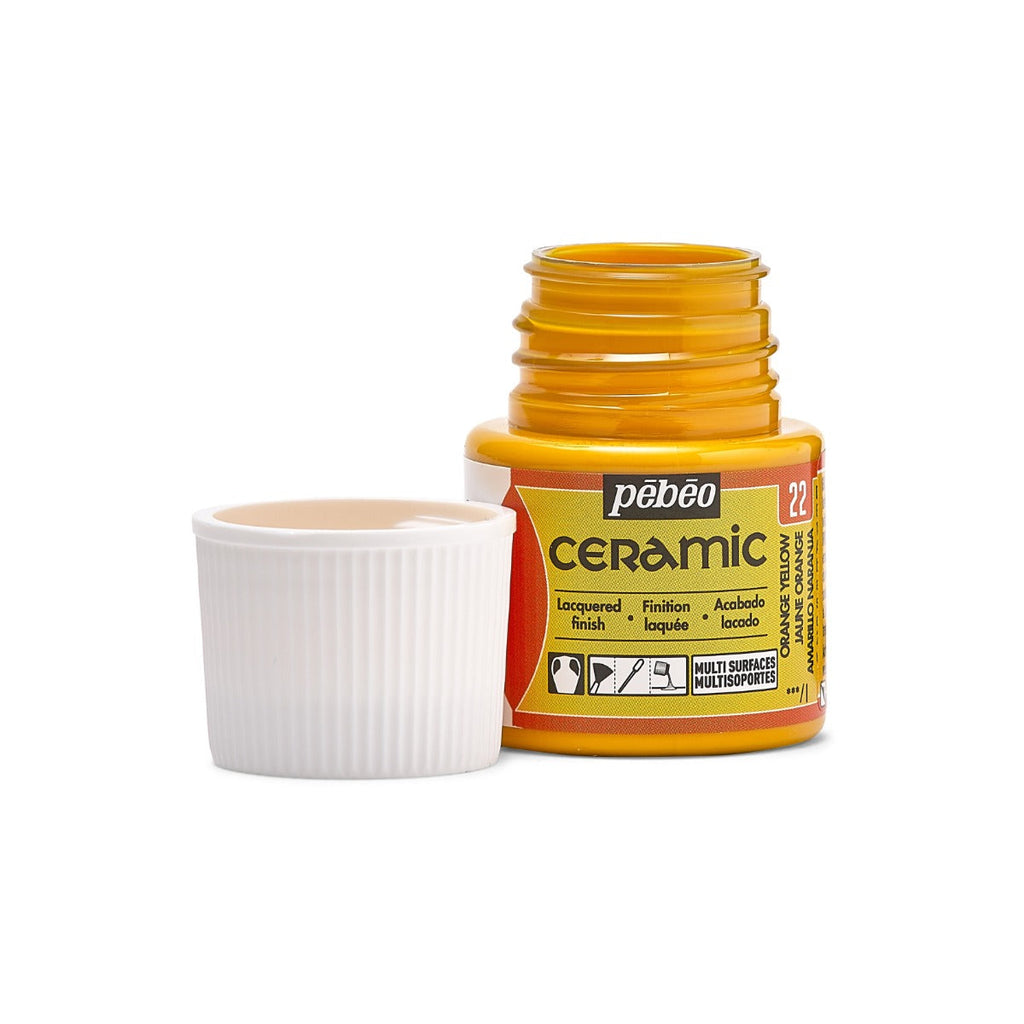 კერამიკის საღებავი მოყვითალო ნარინჯისფერი 45 მლ CERAMIC 45 ML ORANGE YELLOW