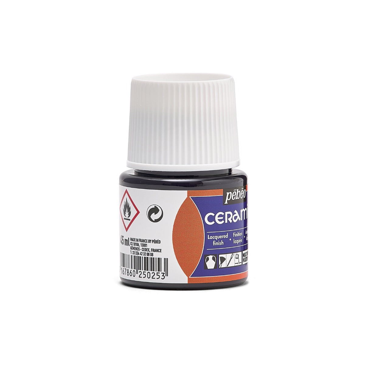კერამიკის საღებავი ლურჯი 45 მლ - CERAMIC 45 ML SEVRES BLUE