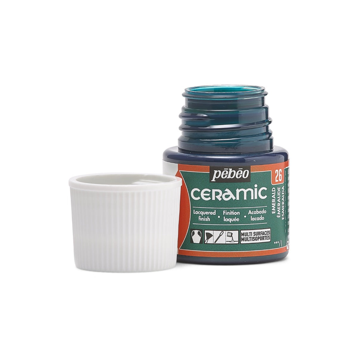 კერამიკის საღებავი ზურმუხტისფერი 45 მლ - CERAMIC 45 ML EMERALD