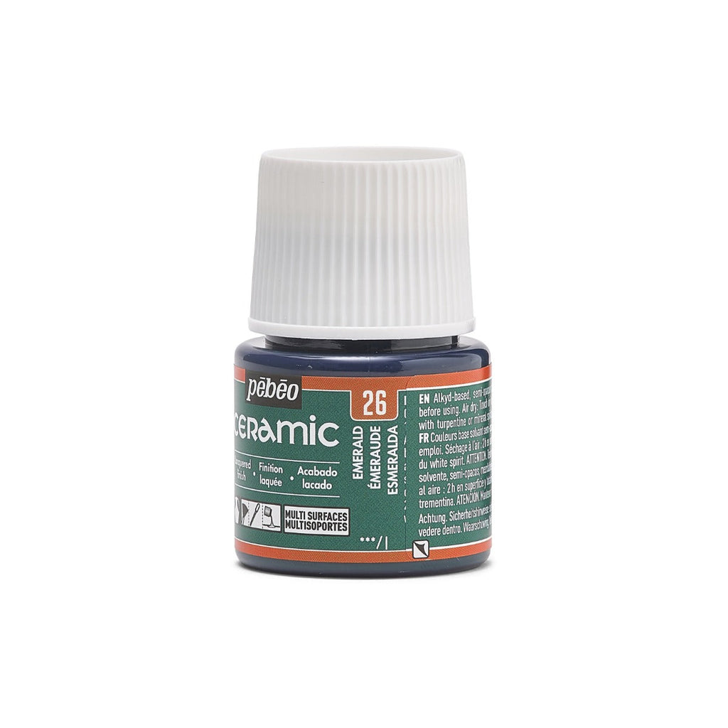 კერამიკის საღებავი ზურმუხტისფერი 45 მლ - CERAMIC 45 ML EMERALD
