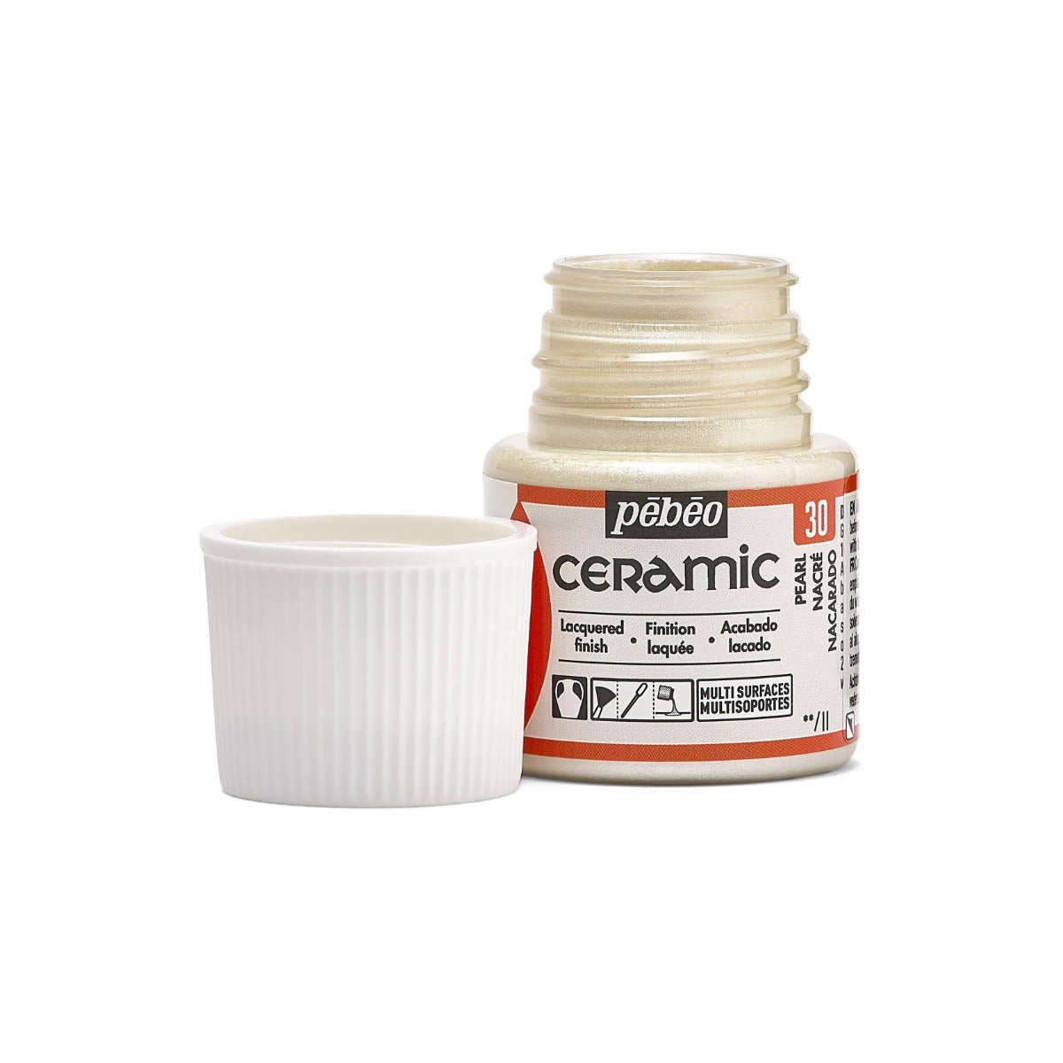 კერამიკის საღებავი მარგალიტისფერი 45 მლ - CERAMIC 45 ML PEARL