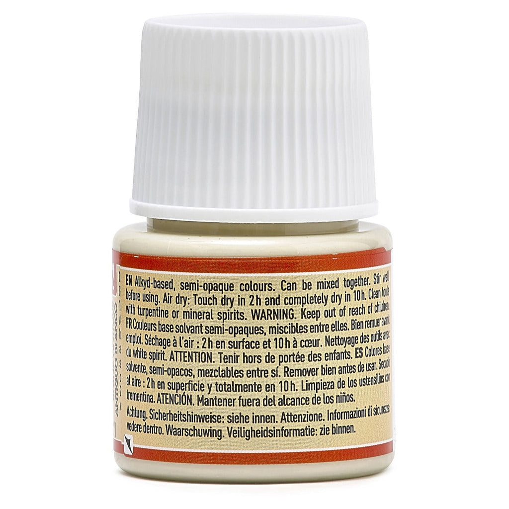 კერამიკის საღებავი ანტიკური თეთრი 45 მლ - CERAMIC 45 ML ANTIQUE WHITE