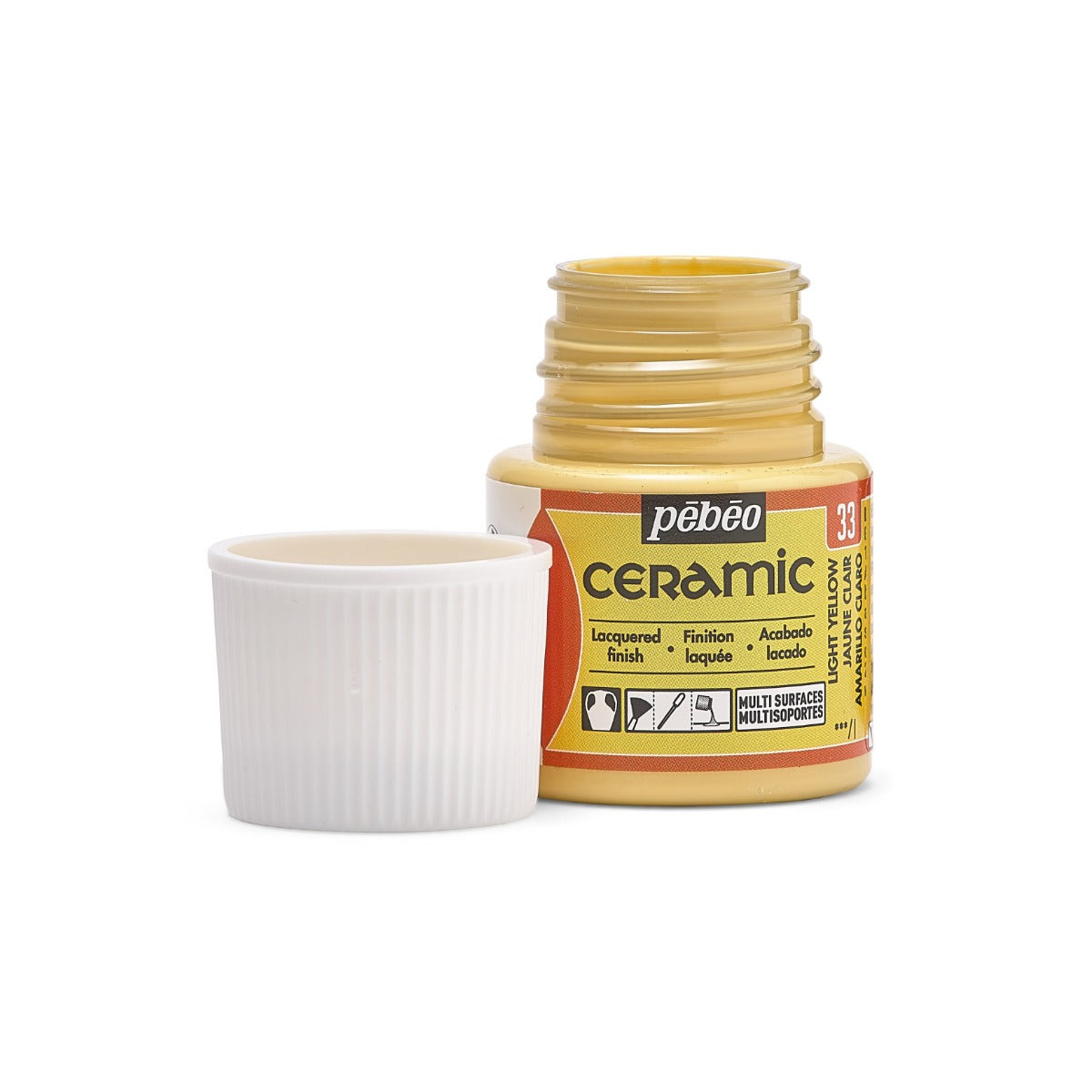 კერამიკის საღებავი ღია ყვითელი 45 მლ - CERAMIC 45 ML LIGHT YELLOW