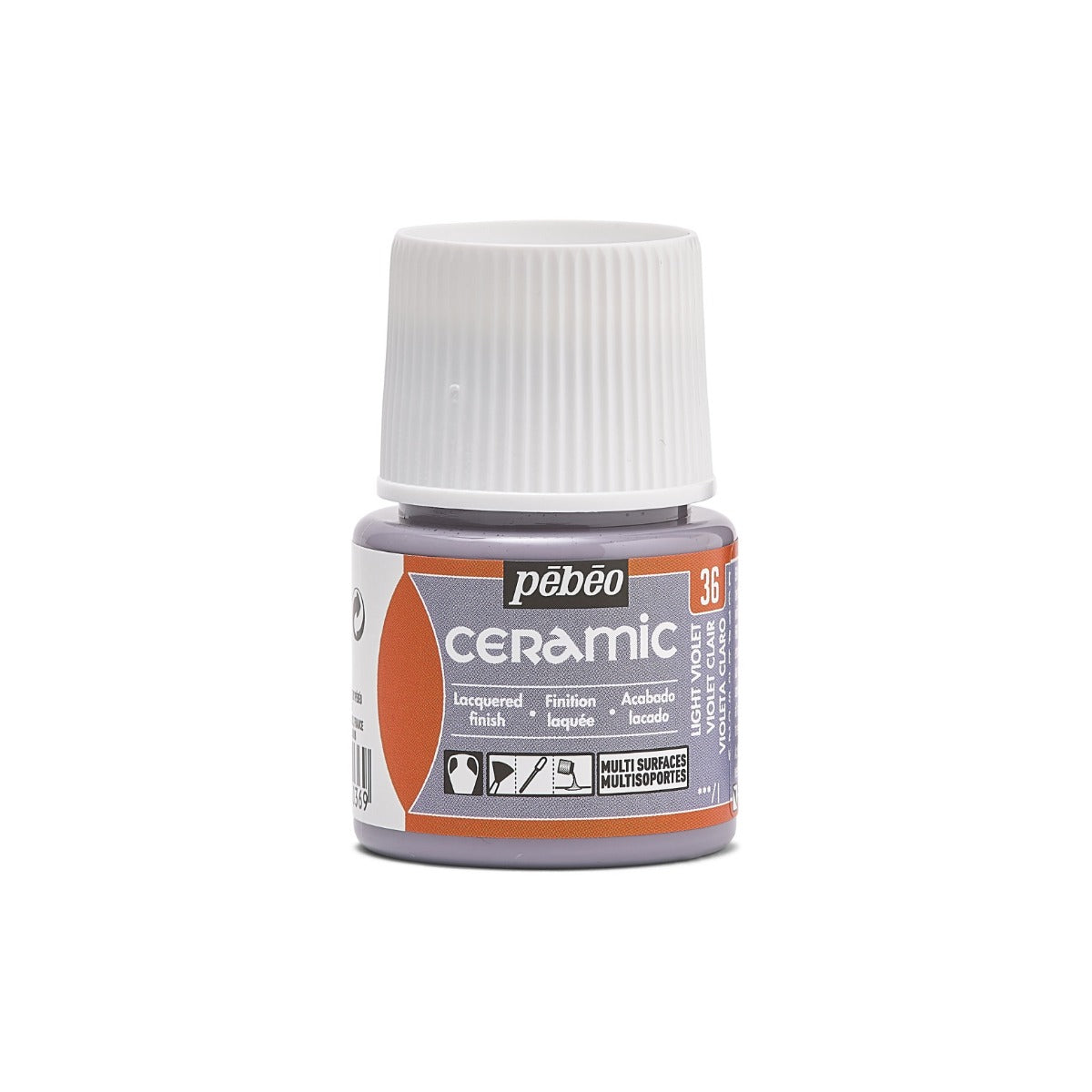 კერამიკის საღებავი ღია იისფერი 45 მლ - CERAMIC 45 ML LIGHT VIOLET