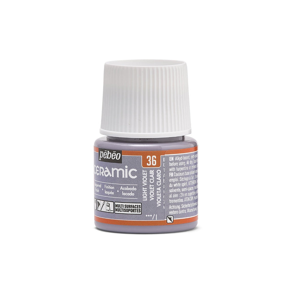 კერამიკის საღებავი ღია იისფერი 45 მლ - CERAMIC 45 ML LIGHT VIOLET