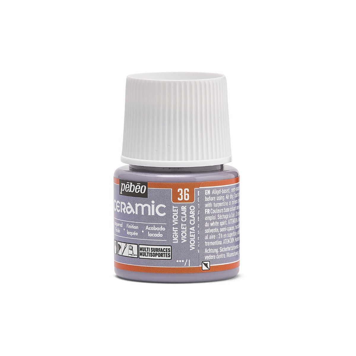 კერამიკის საღებავი ღია იისფერი 45 მლ - CERAMIC 45 ML LIGHT VIOLET