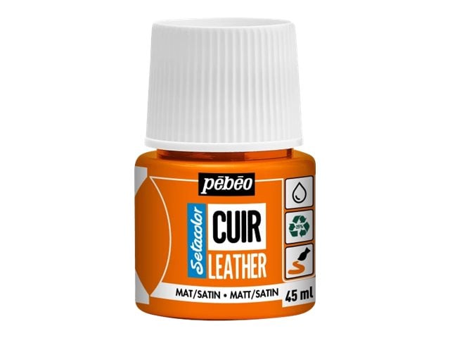 ტყავის საღებავი SETACOLOR LEATHER 45ML ORANGE