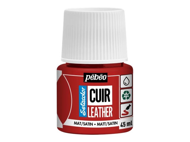 ტყავის საღებავი SETACO LEATHER 45ML INTENS RED