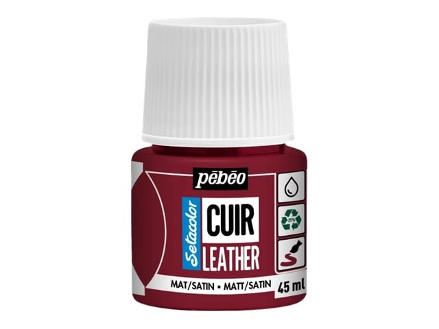 ტყავის საღებავი SETACOLO LEATHER 45ML DEEP RED