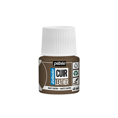 ტყავის საღებავი ყავისფერი 45 მლ - SETACOLOR LEATHER 45ML – EXPRESSO BROWN