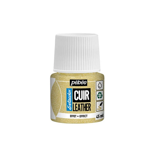 ტყავის საღებავი SETACO LEATH 45ML GLITTE GOLD