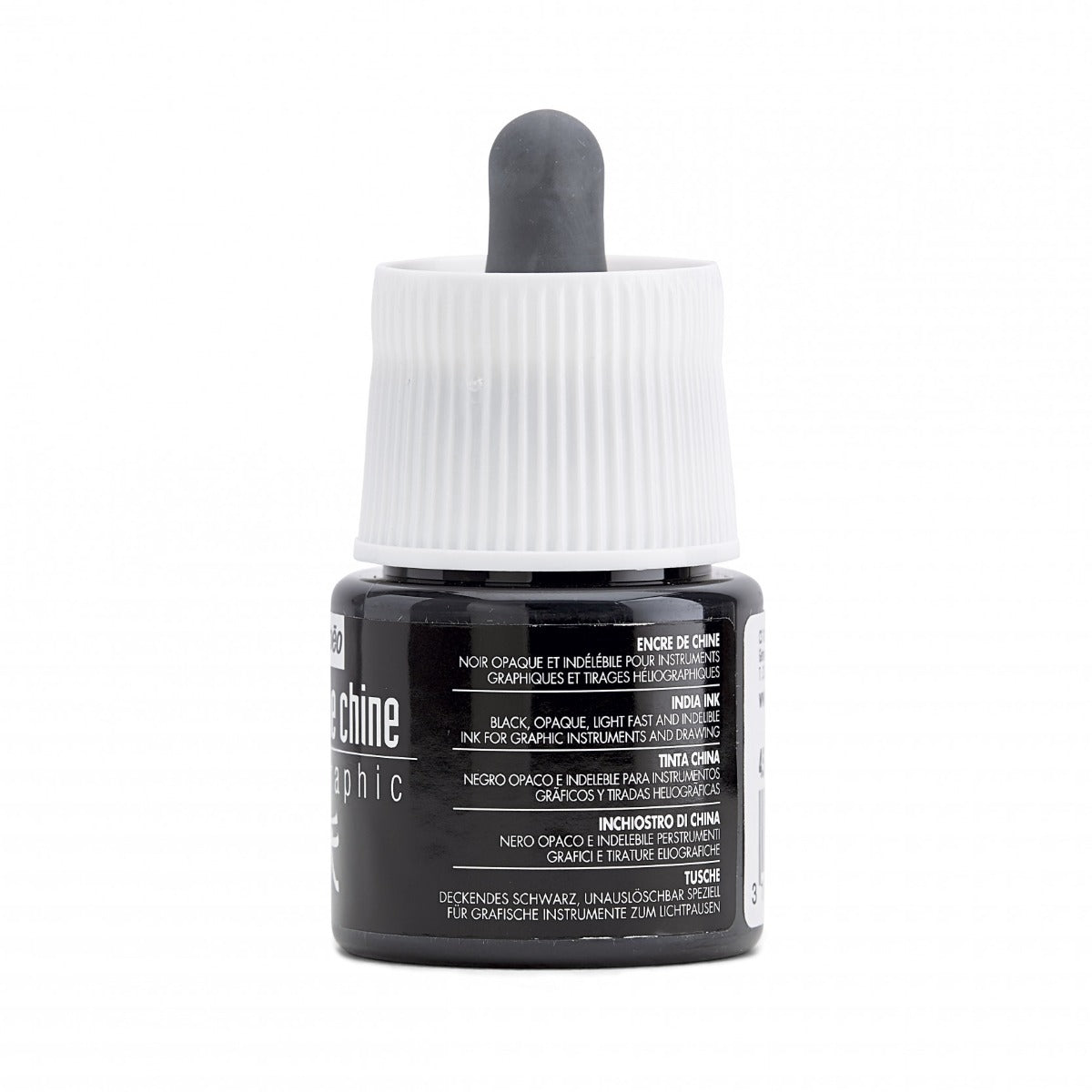 ჩინური მელანი (გრაფიკული) შავი 45მლ - Pebeo Graphic India Ink 45ml