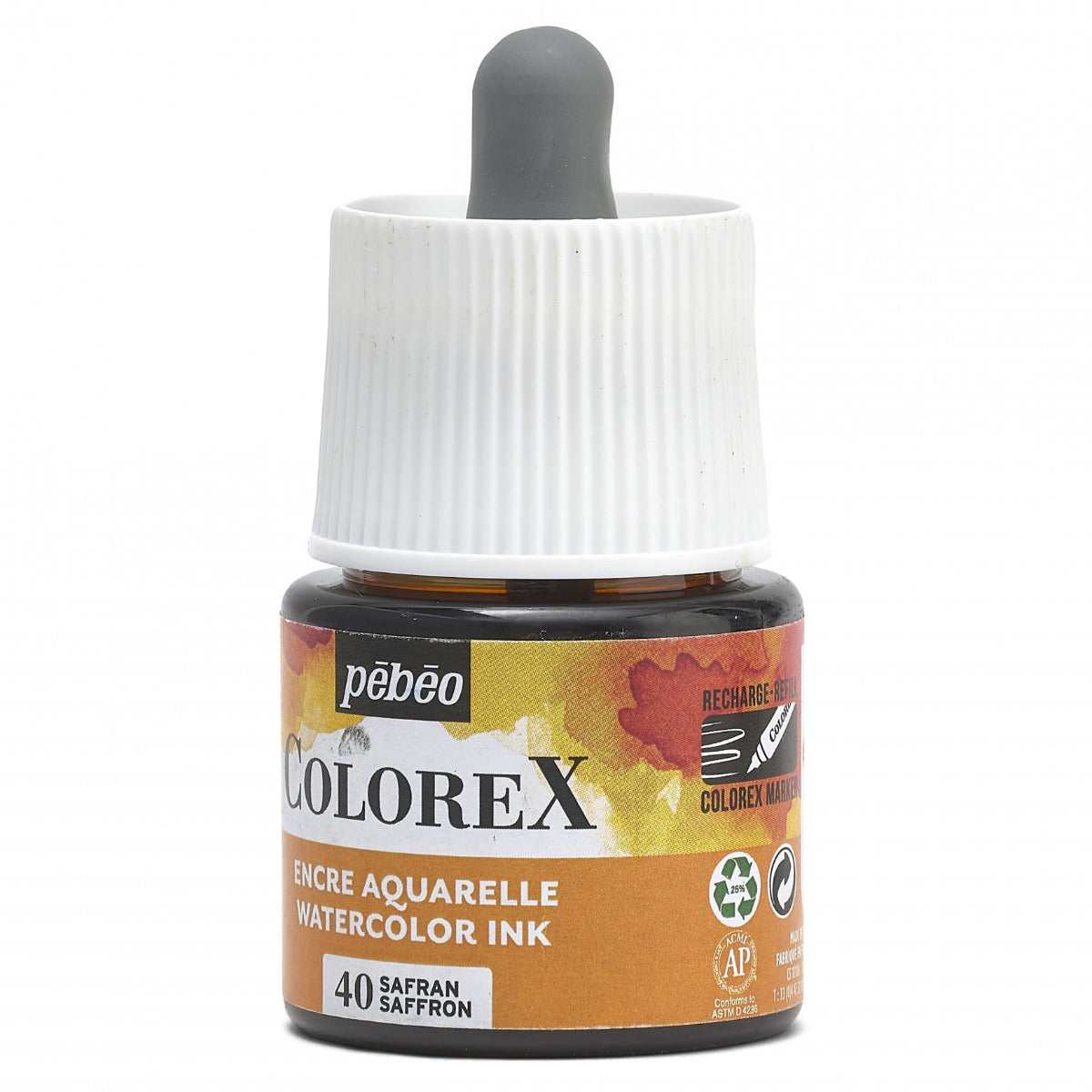 COLOREX 45ML SAFFRON - აკვარელის საღებავი(მელანი)