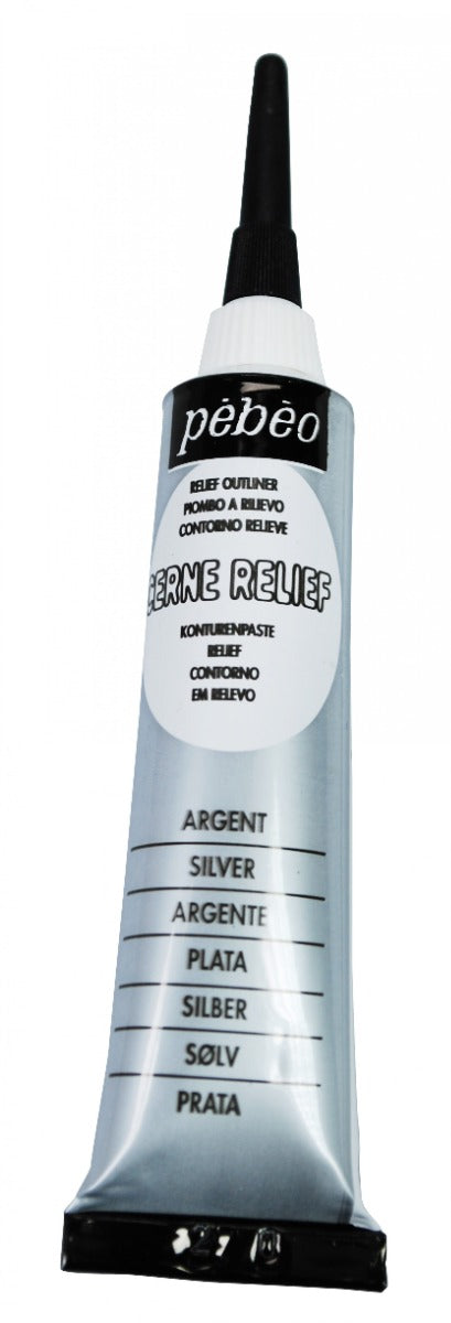 რელიეფური კონტური ვერცხლისფერი 20 მლ - CERNE RELIEF 20 ML SILVER