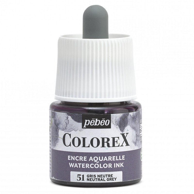 COLOREX 45ML NEUTRAL GREY - აკვარელის საღებავი(მელანი)