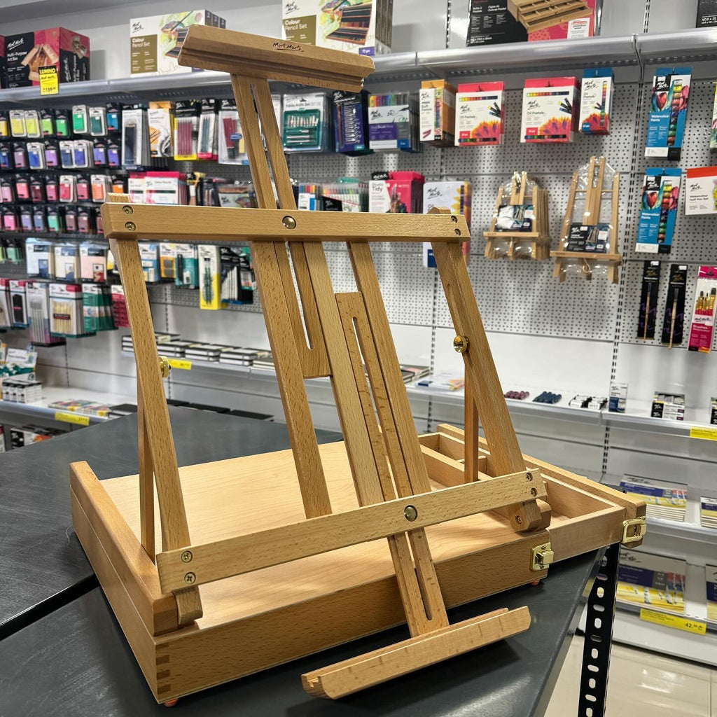 დიდი სამაგიდო მოლბერტი სათავსო ყუთით MM Big Desk Easel w/box - Beech