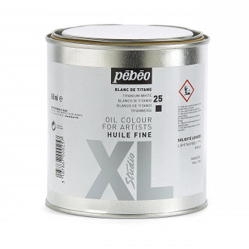 ზეთის საღებავი 650მლ (ტიტანის თეთრი) XL FINE OIL 650 ML TITANIUM WHITE