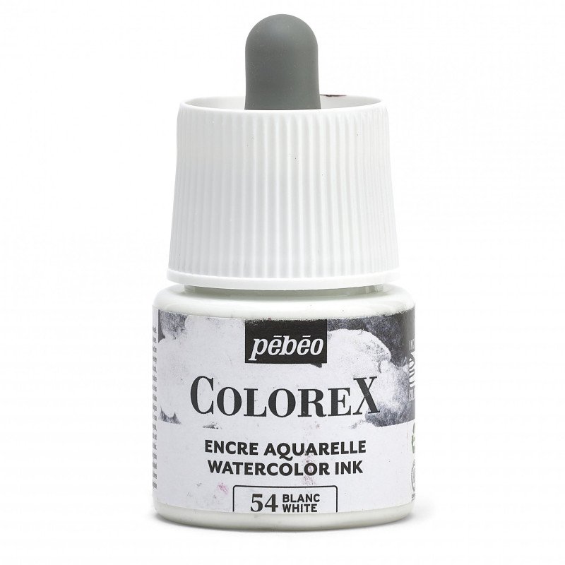 COLOREX 45ML WHITE - აკვარელის საღებავი(მელანი)