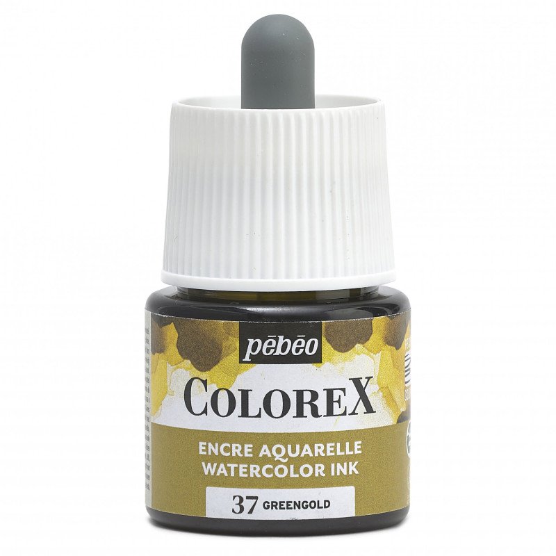 COLOREX 45ML GREENGOLD - აკვარელის საღებავი(მელანი)