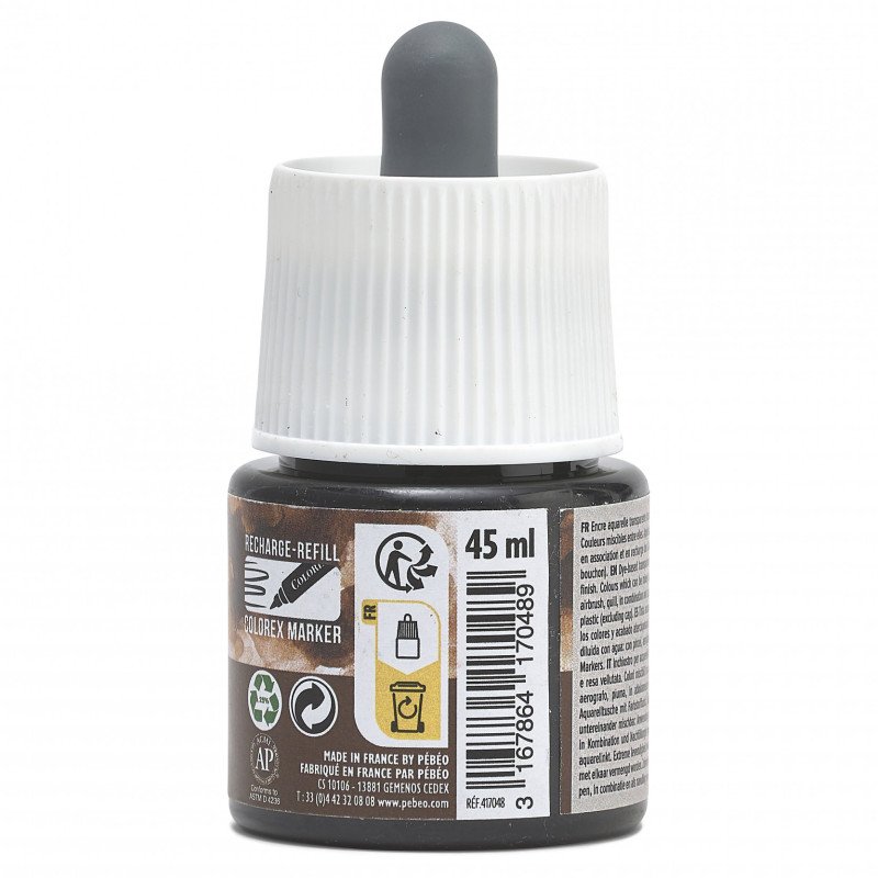 COLOREX 45ML SEPIA - აკვარელის საღებავი(მელანი)