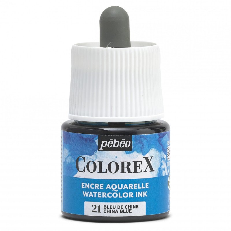 COLOREX 45ML CHINA BLUE - აკვარელის საღებავი(მელანი)