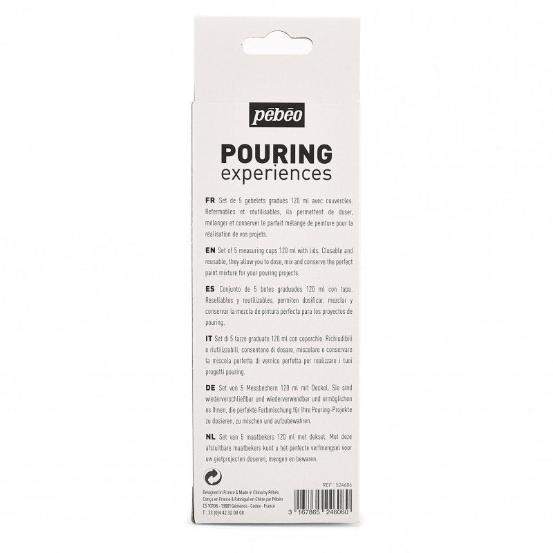საზომი ჭიქების ნაკრები MEASURING CUP SET POURING EXP