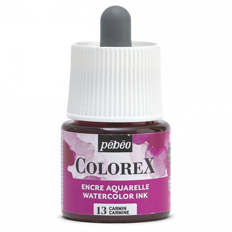 COLOREX 45ML CARMINE - აკვარელის საღებავი(მელანი)