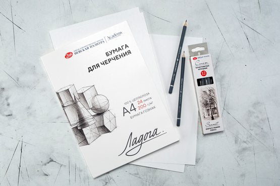 ხაზვის საქაღალდე Ладога, А4 200 გრ, 24 ფ. (252781939)
