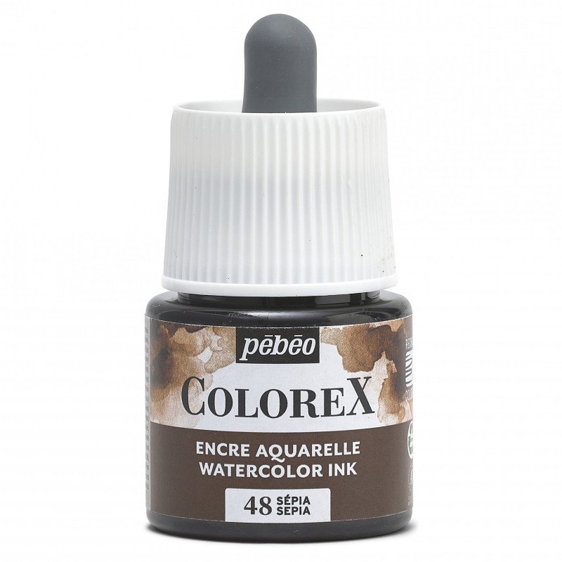COLOREX 45ML SEPIA - აკვარელის საღებავი(მელანი)