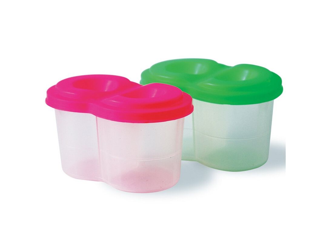 ფუნჯების ჭიქა ორიანი