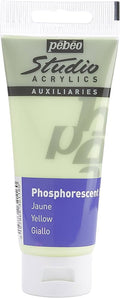 ფოსფორის საღებავი ყვითელი (აკრილი) STUDIO ACRYLICS 100 ML PHOSPHORESCENT GEL YELLOW - Pebeo