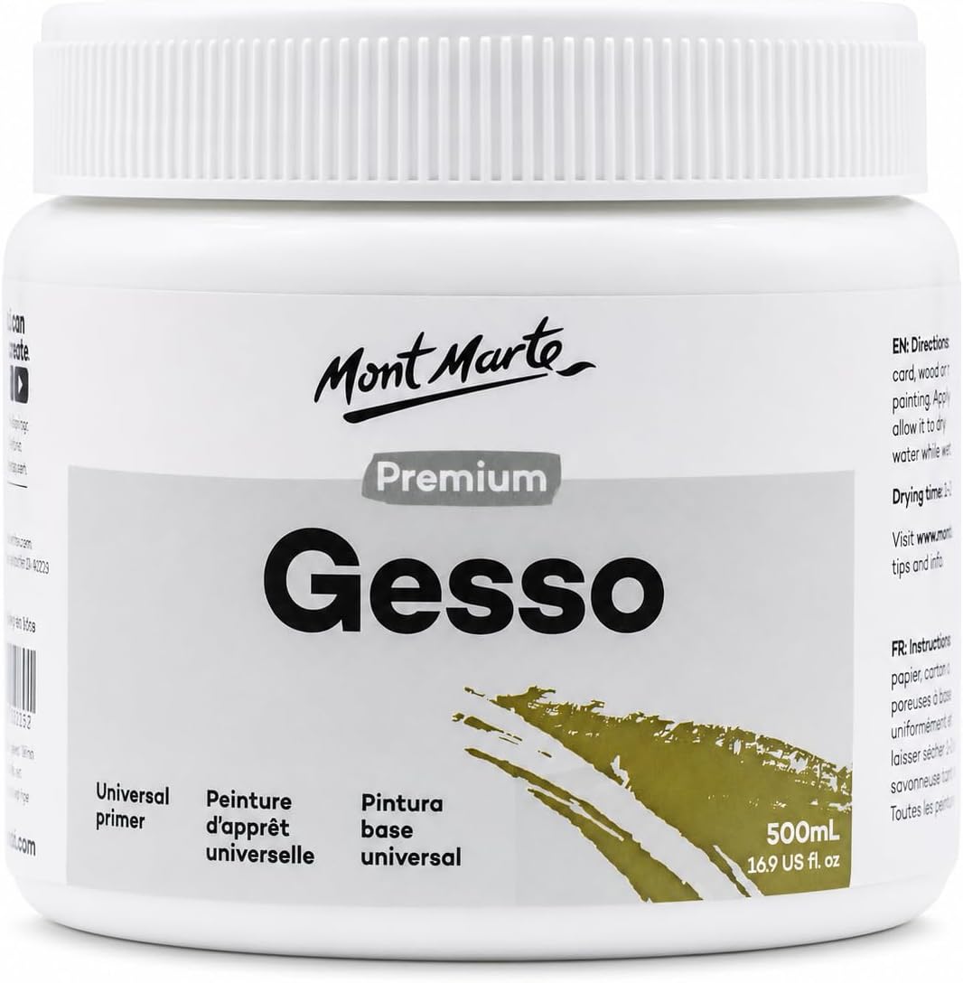 Грунт/Gesso (белый) MM Gesso Tub 500мл